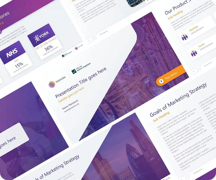 totalmobile powerpoint template header