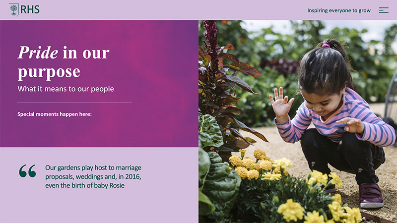RHS quote slide