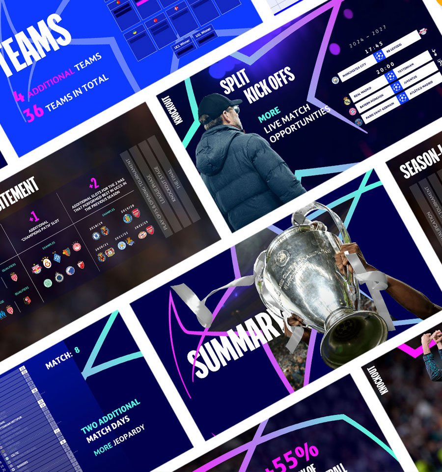 Sport presentation montage UEFA Champions League