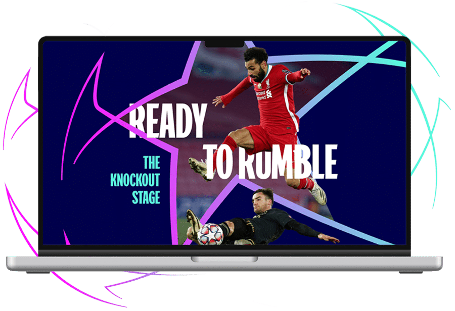 football champions league presentation slide