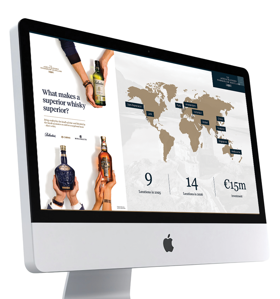 Pitch deck for premium drinks brand FMCG