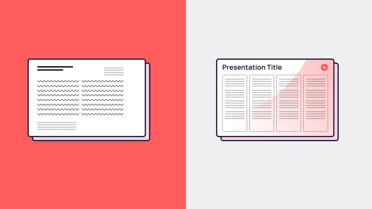 powerpoint template design before and after