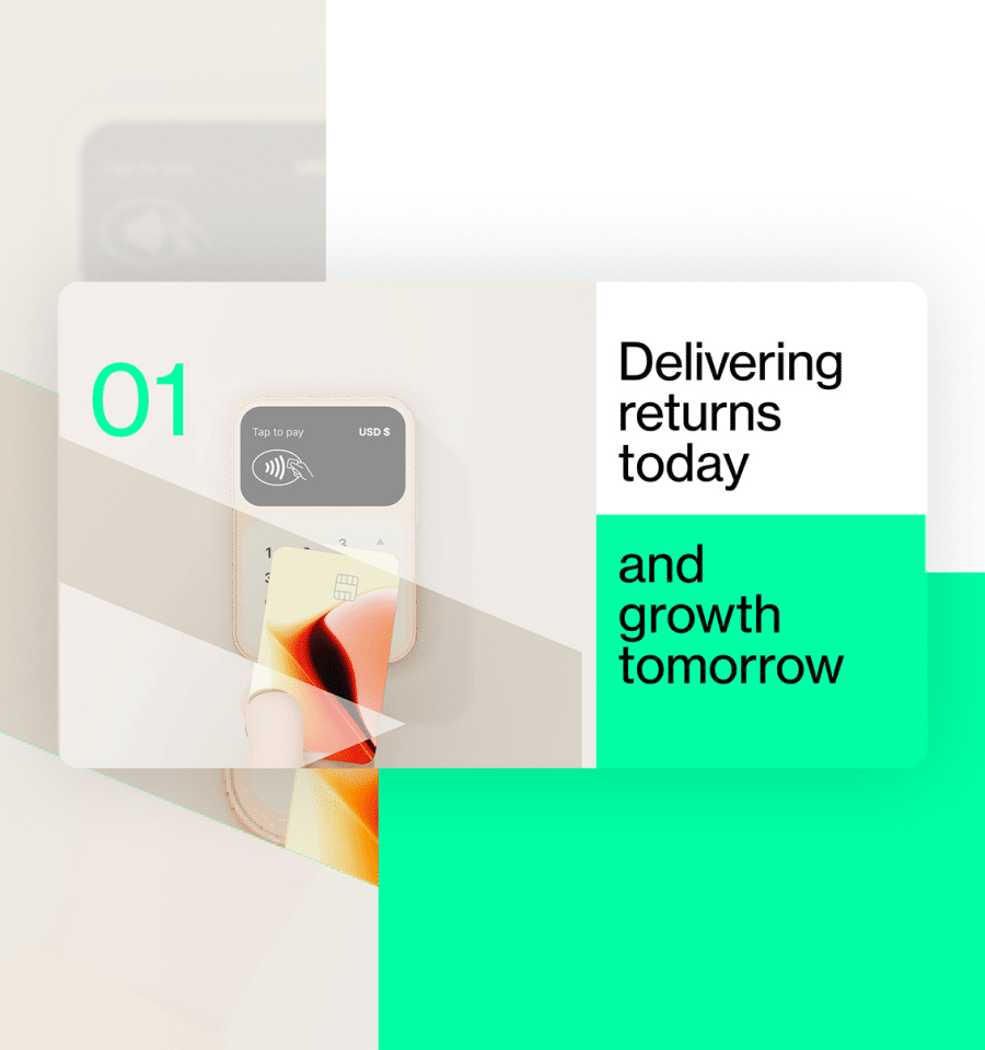 presentation slide for fintech company